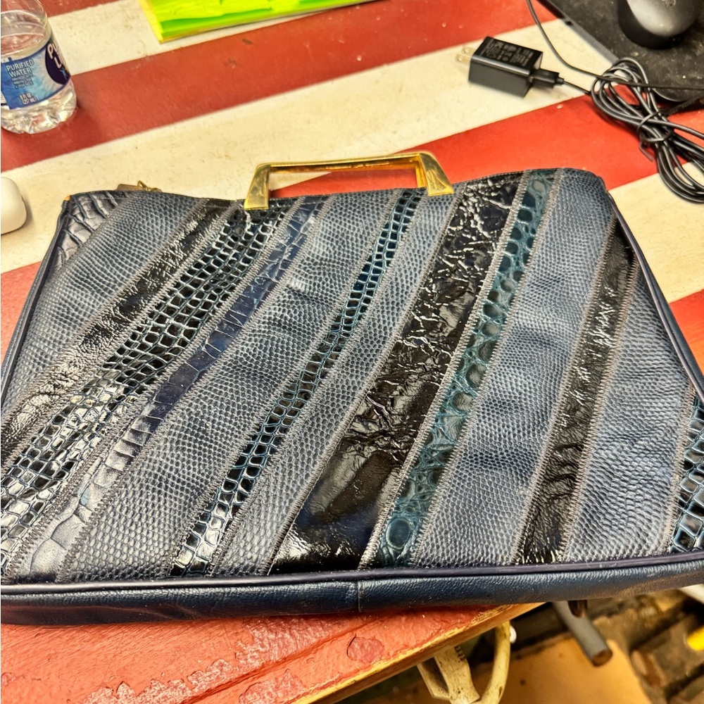 Vintage Varon snakeskin handbag